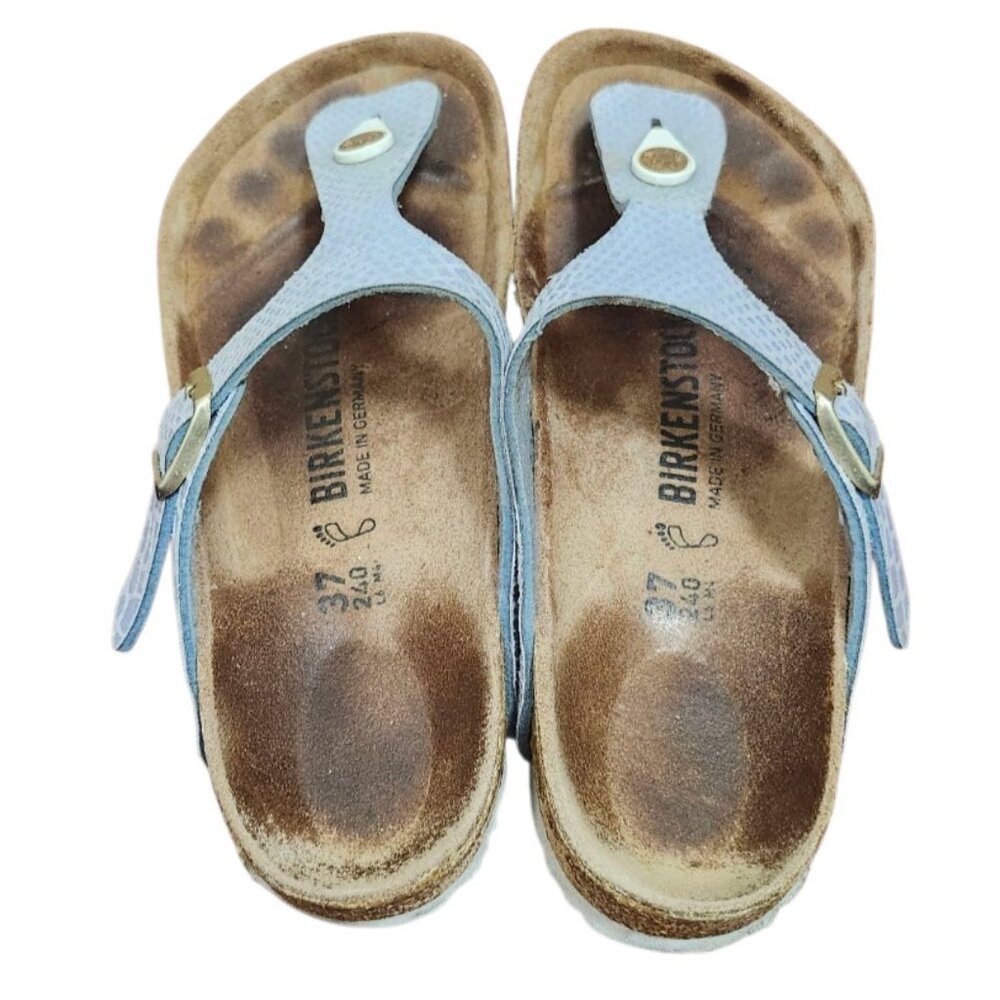 Birkenstock Gizeh Regular Sandals Python Upper Le… - image 7